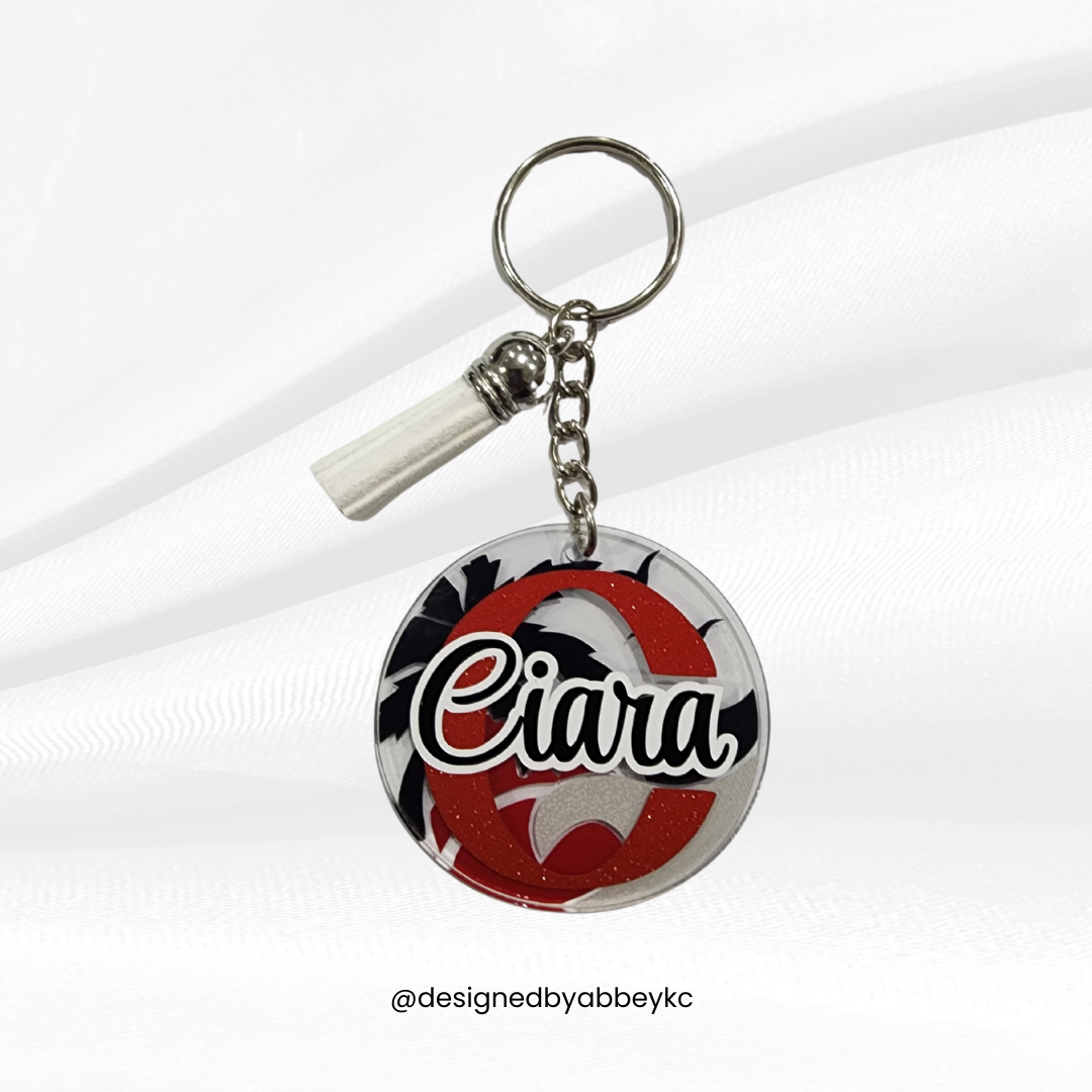 Trini Beach Vibes Keychain