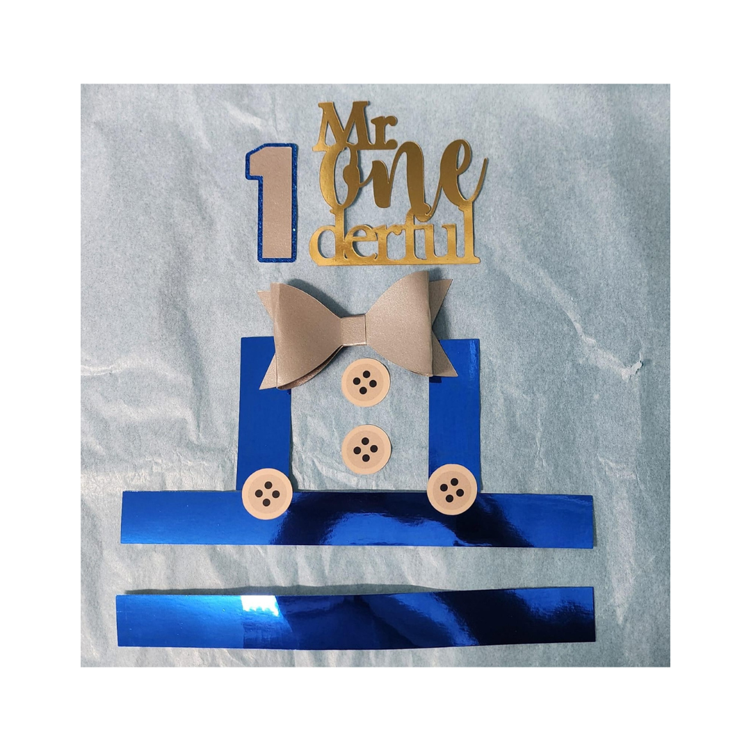 Mr. One-derful Cake Topper Set