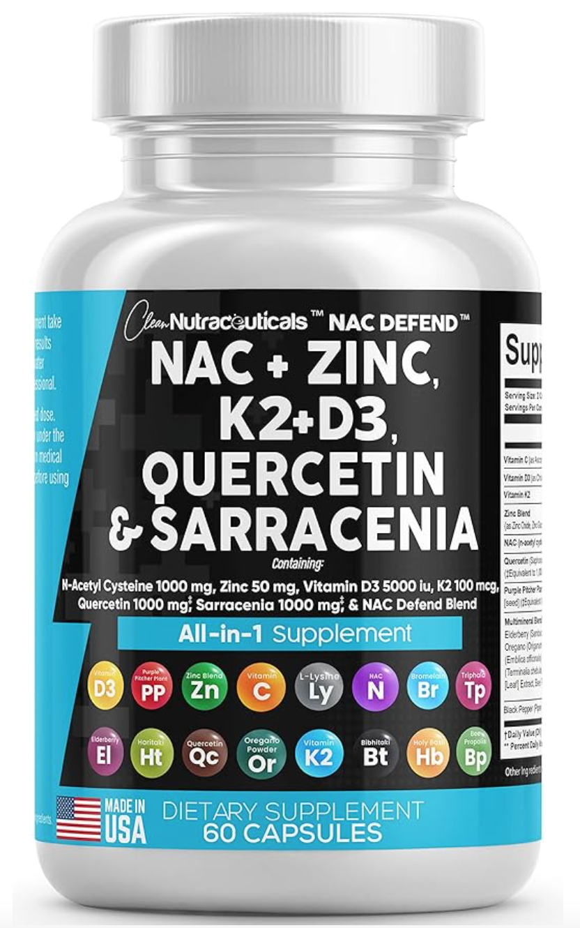 NAC Supplement N-Acetyl Cysteine 1000mg