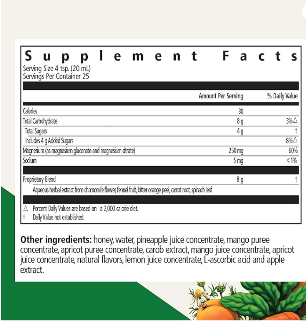 Floradix Magnesium Liquid Herbal & Mineral Supplement