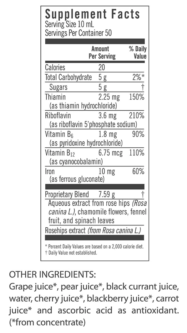 Floradix Floravital Liquid Iron and Vitamin 