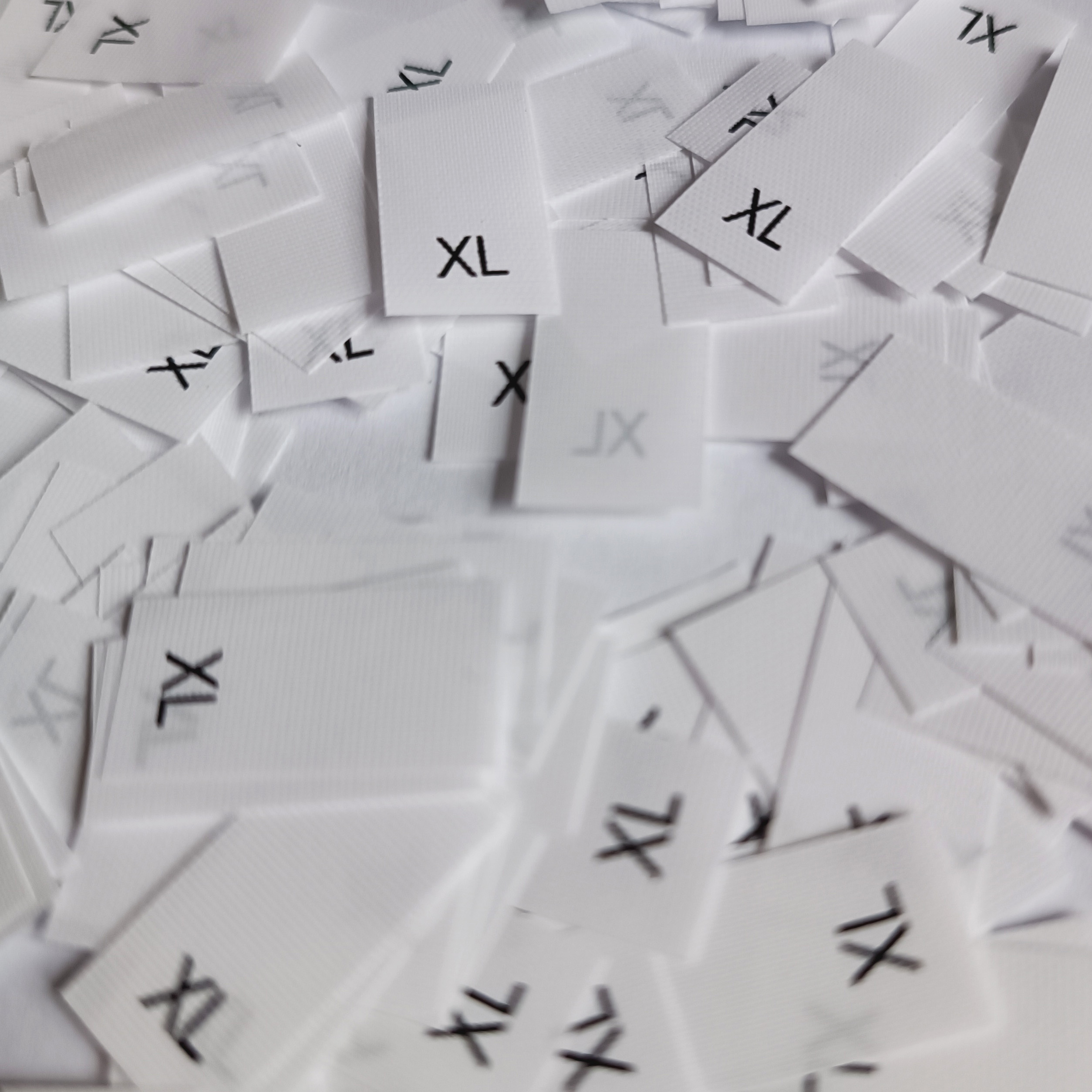 XL izmēru birkas 200gab.