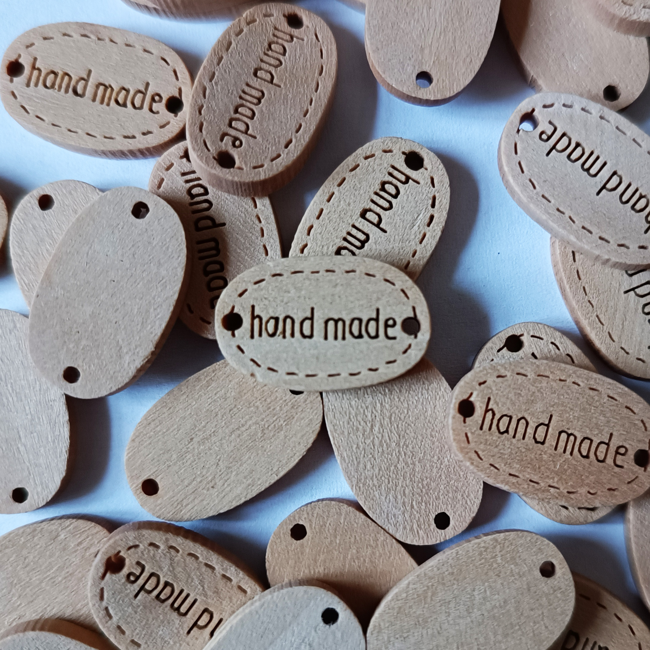 "Handmade" koka birkas 25gab.