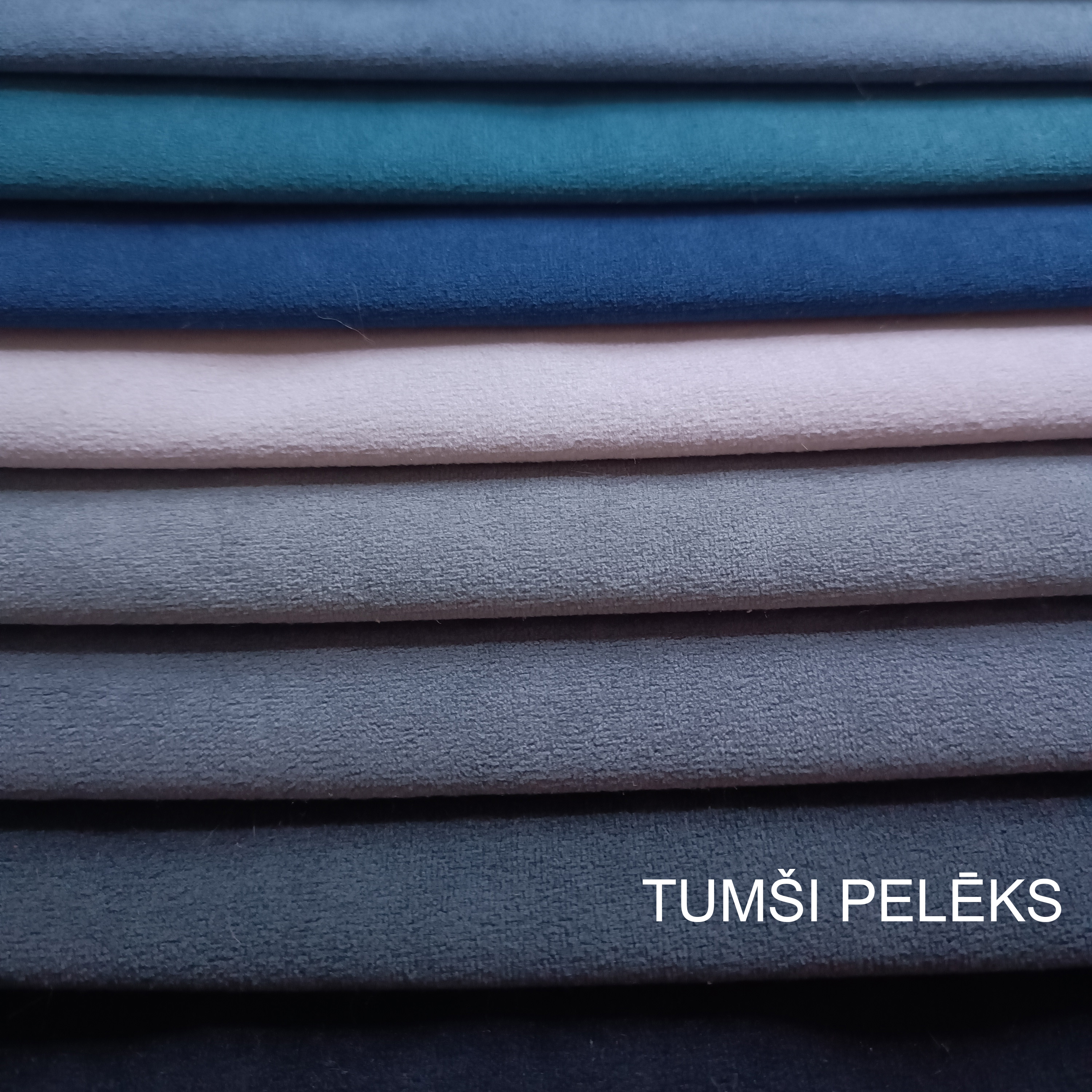 Tumši pelēks matēts velūrs Nr.16