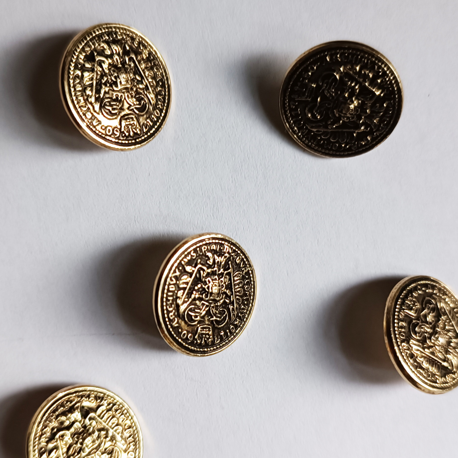 Pogas metala 14mm (4gab.)