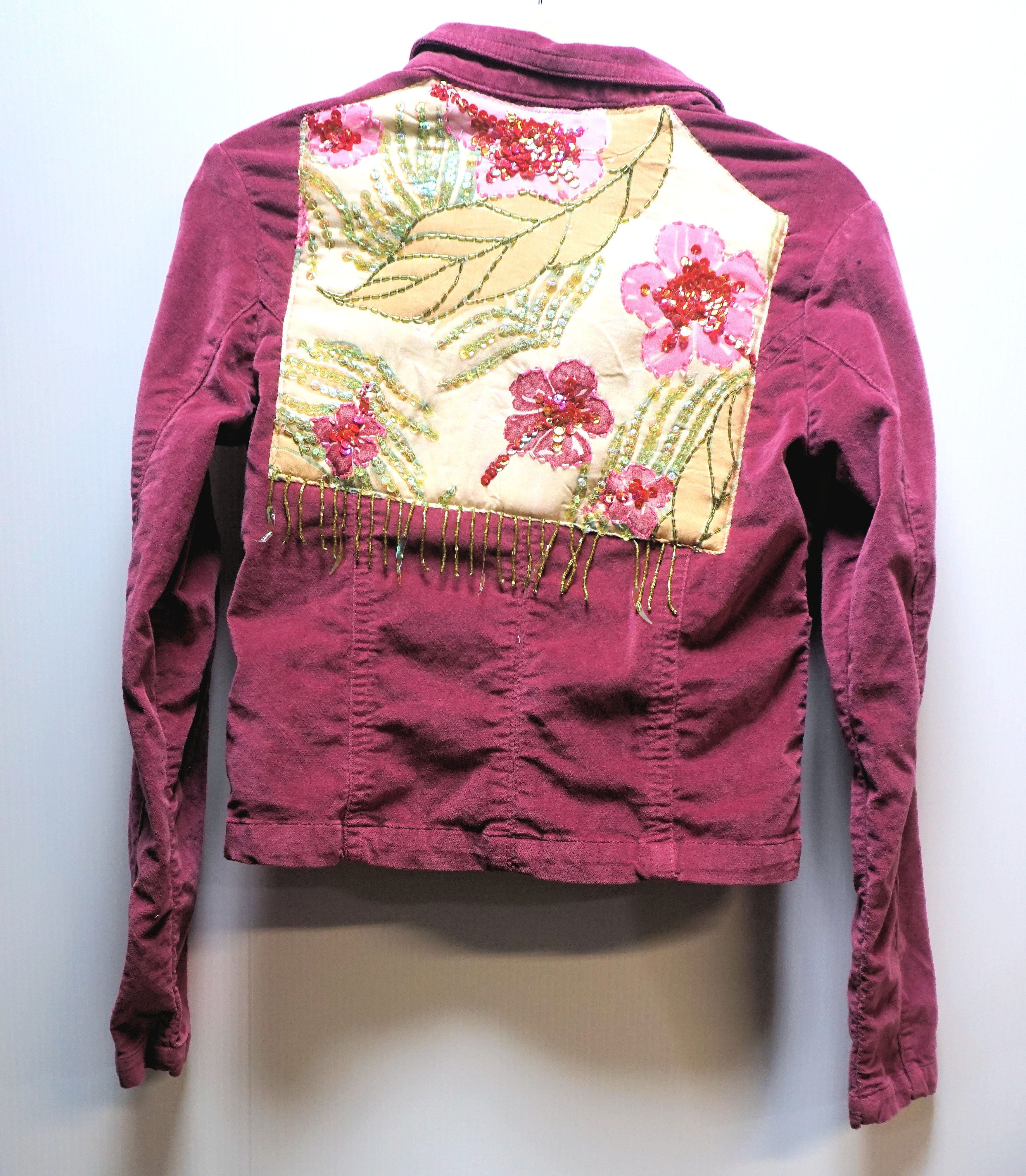 Sequin Upcycled Velveteen Adult Jacket