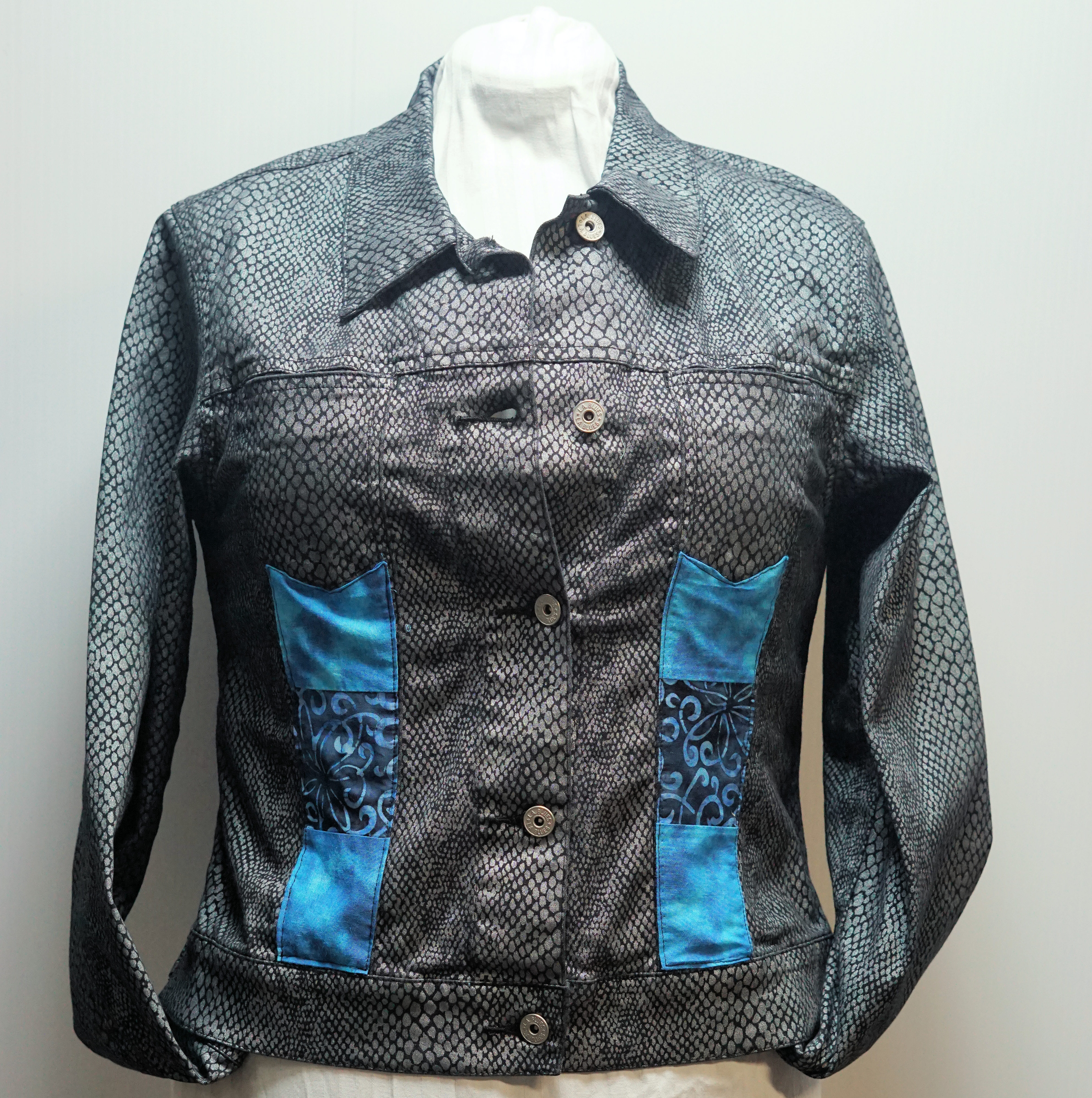Jewel Adult Upcycled Jean Jacket