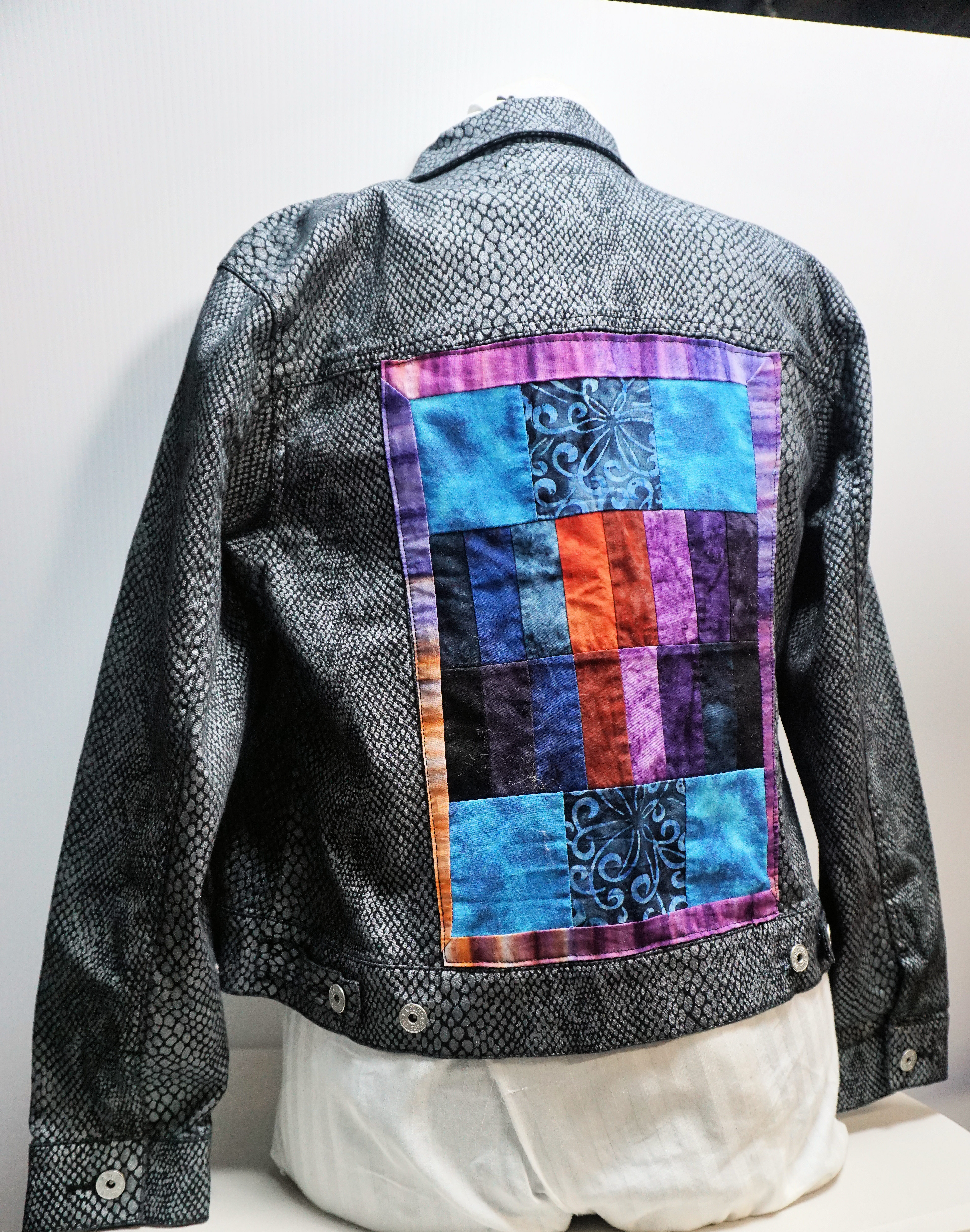 Jewel Adult Upcycled Jean Jacket 