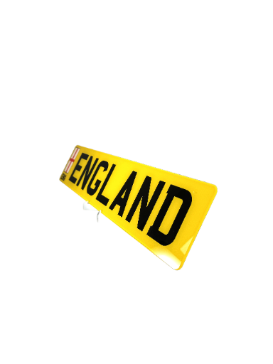 England Flagged Plate - Choose Your Lettering Style