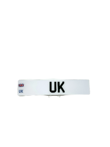 UK Flagged Plate - Choose Your Lettering Style
