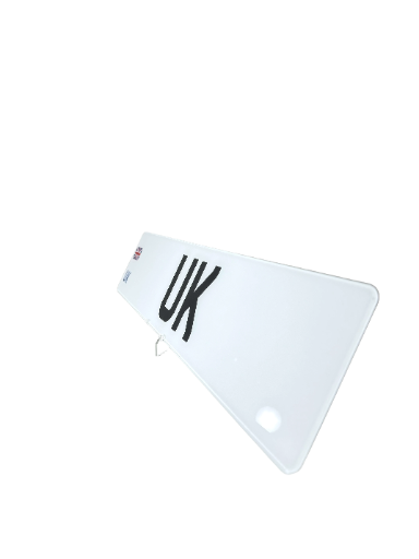 UK Flagged Plate - Choose Your Lettering Style