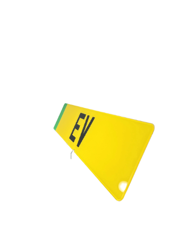 EV Flagged Plate - Choose Your Lettering Style