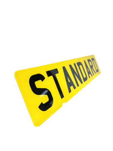 Printed Lettering Style - Only On Oblong Shaped Plate As Seen In Product Image
