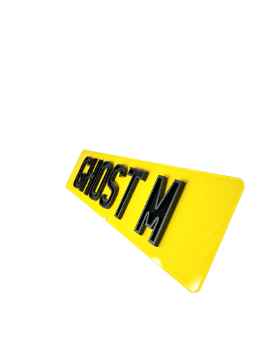 Ghost M Lettering Style - Only On Oblong Acrylic As Seen In Product Image 