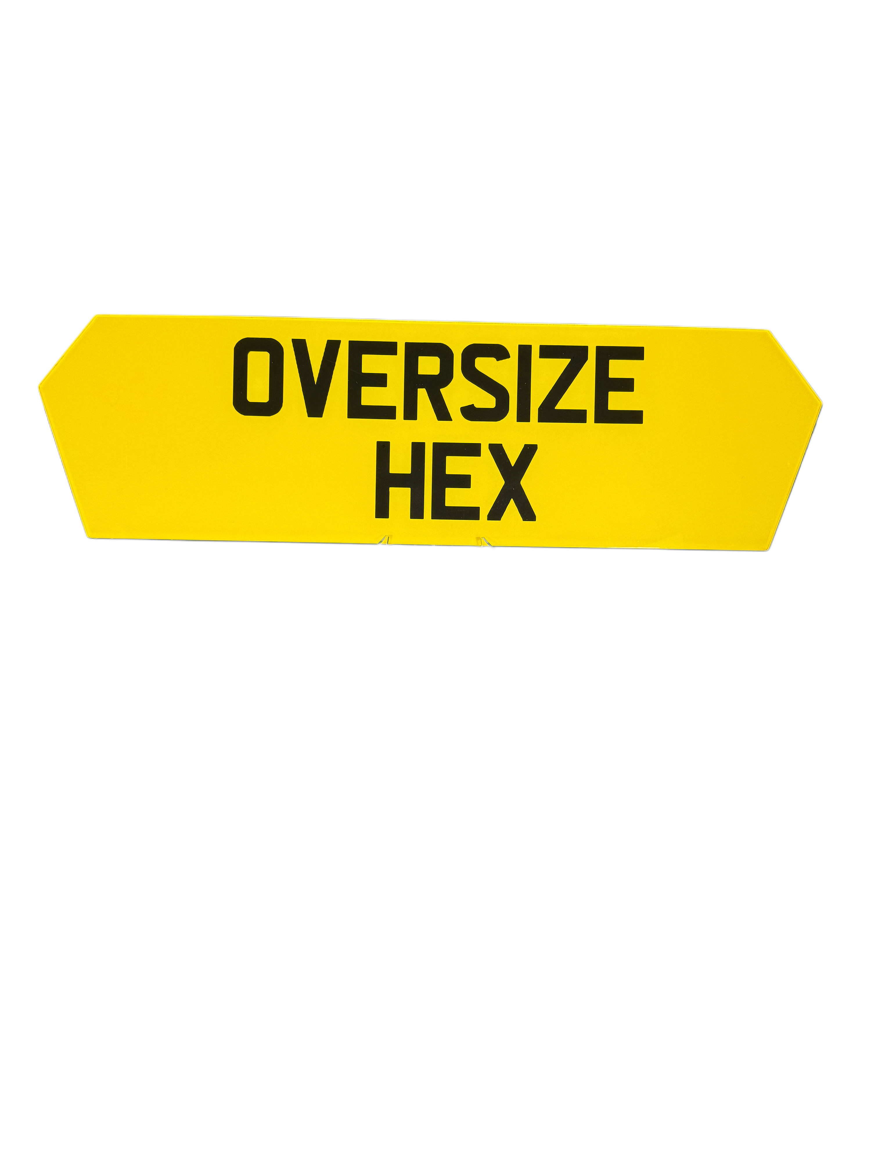 Oversized Hex Shaped Plate - Choose Your Lettering Style