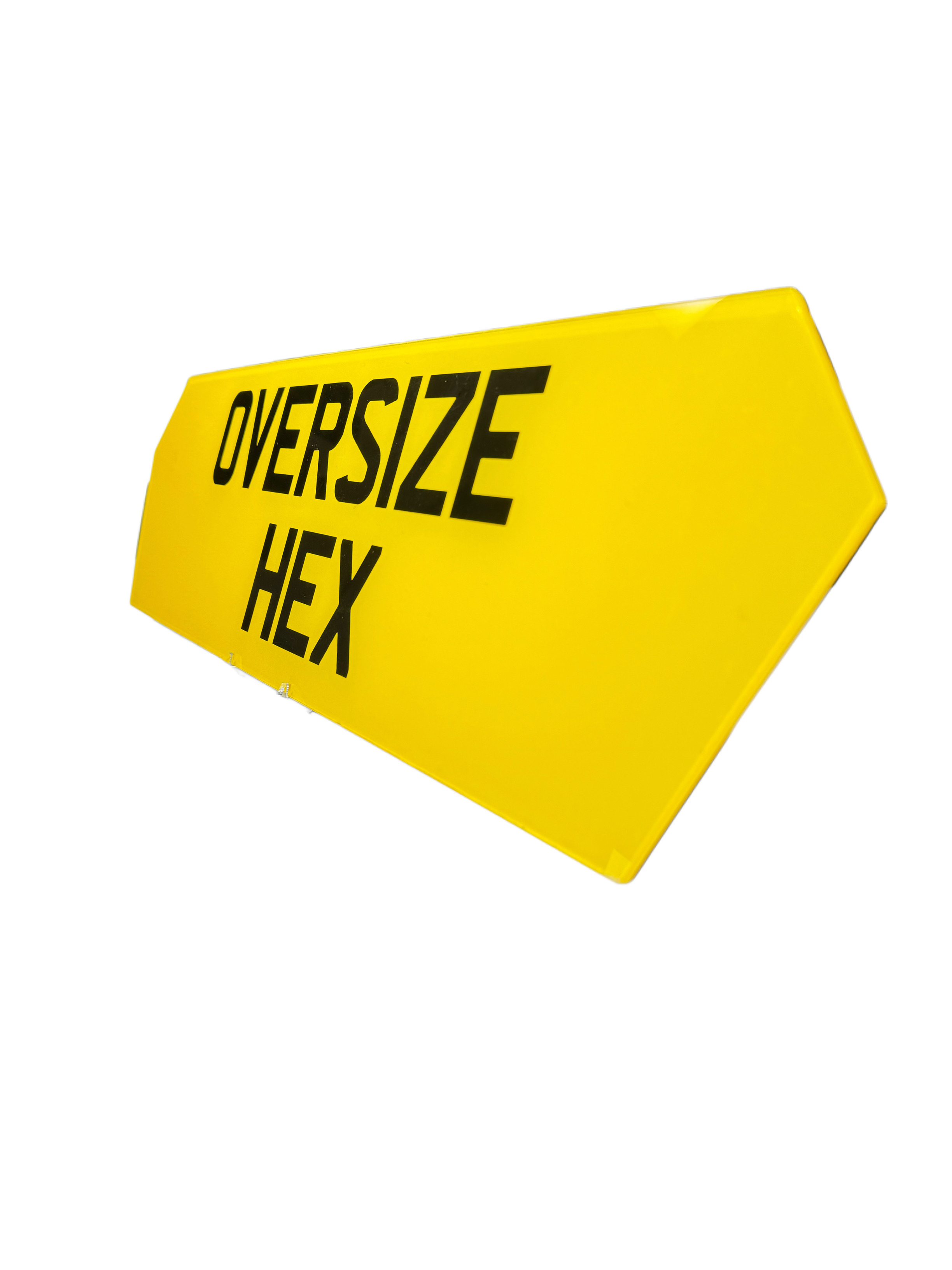 Oversized Hex Shaped Plate - Choose Your Lettering Style