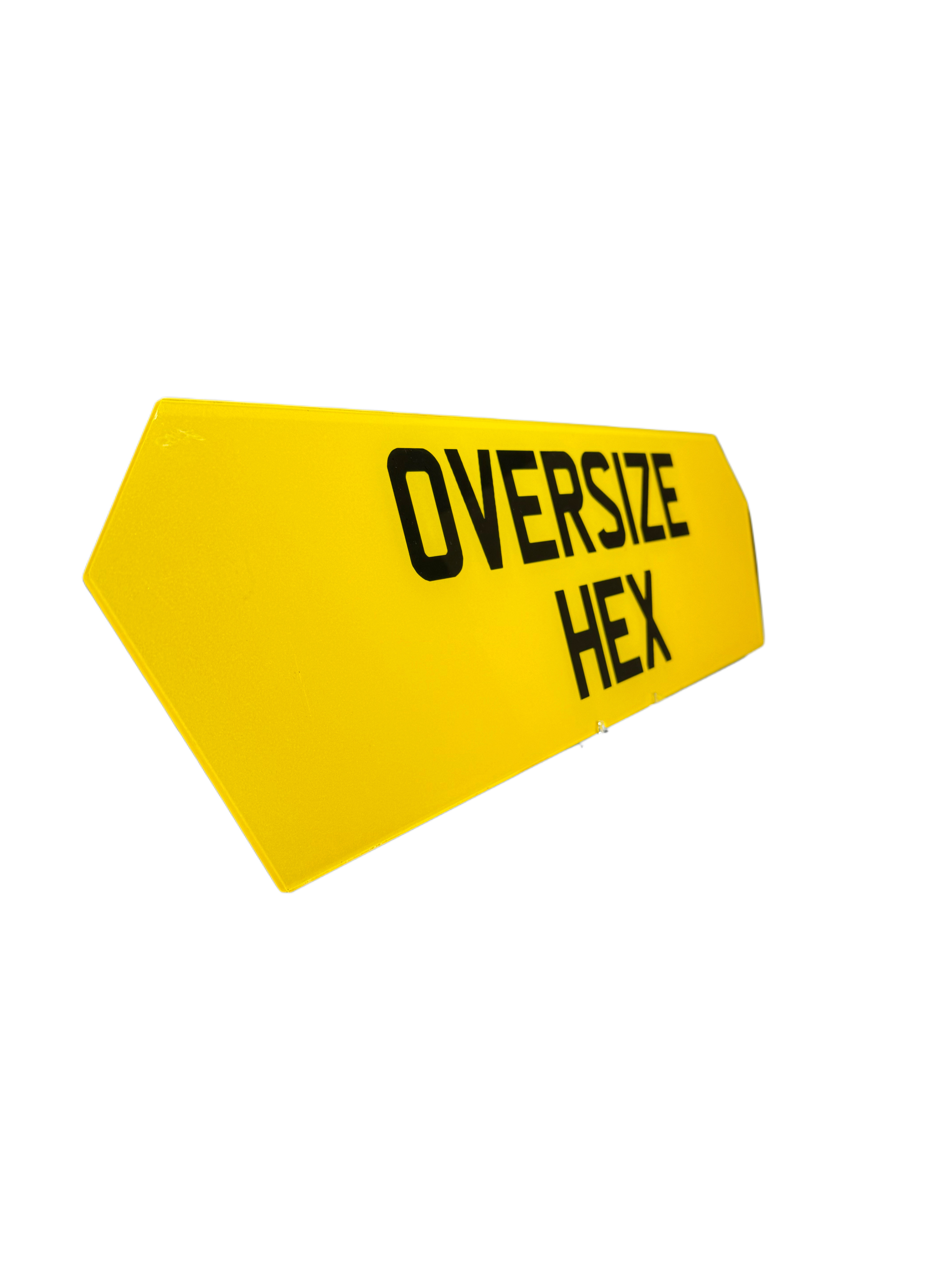 Oversized Hex Shaped Plate - Choose Your Lettering Style