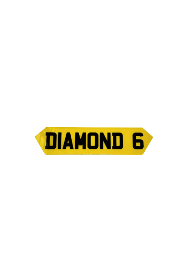 Diamond 6 Shaped Plate - Choose Your Lettering Style