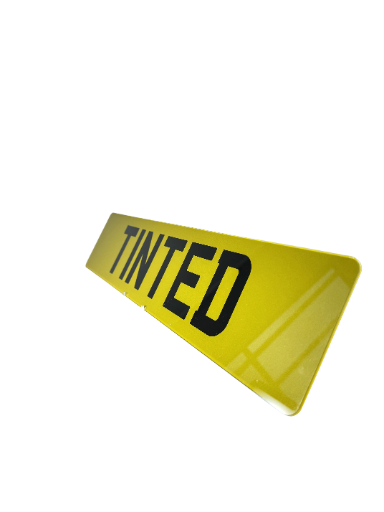 Tinted Show Plate - Choose Your Lettering Style