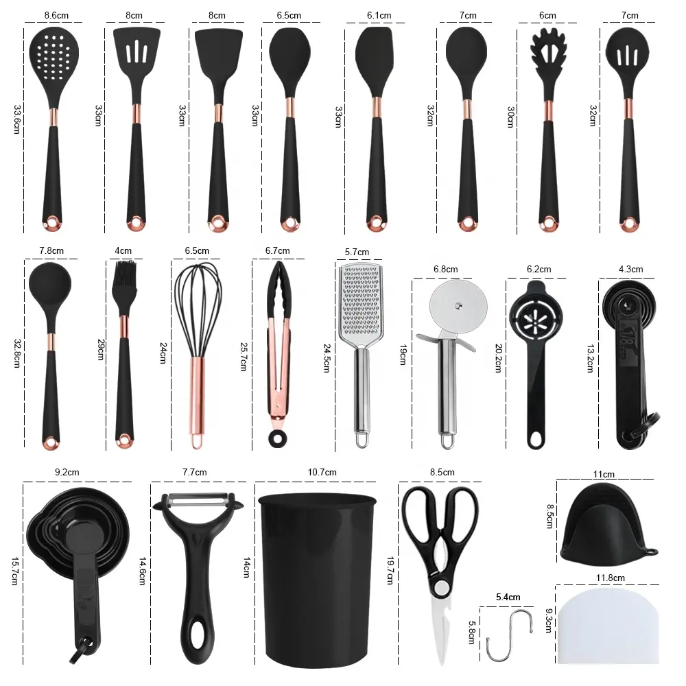 Utensilios de cocina de lujo 10 pz