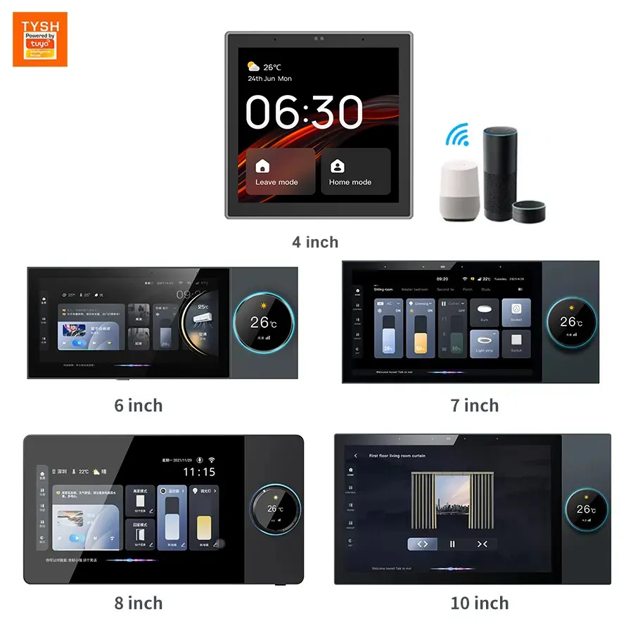 Control de voz Tuya Smart Home Panel de control Automatización