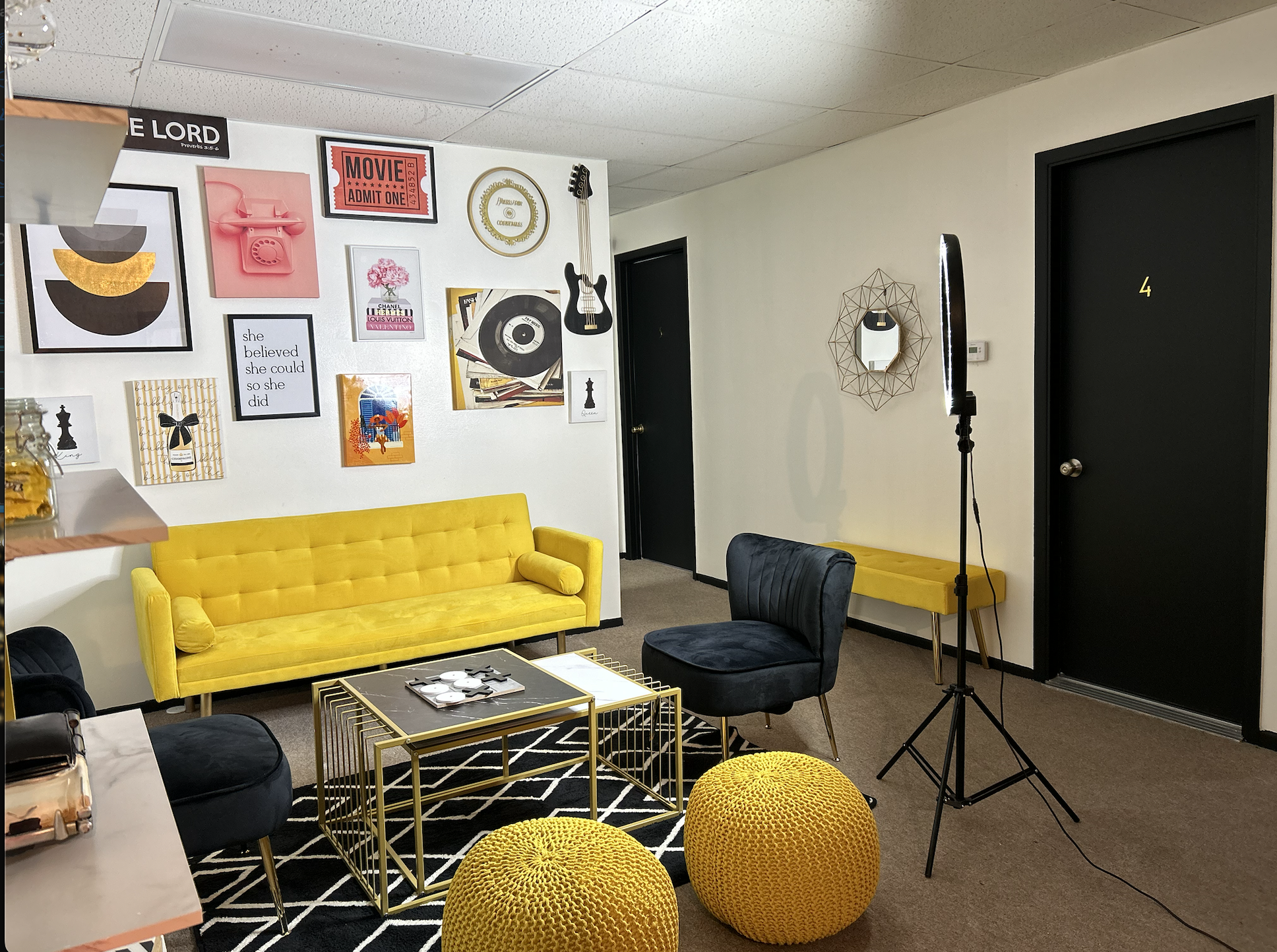 Booking Deposit | 4 hour Special Rate $225 : Weekend Rental Friday-Saturday| MLBC Living Room Event Space 