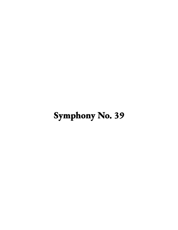 Symphony No. 39 - 40 - 41