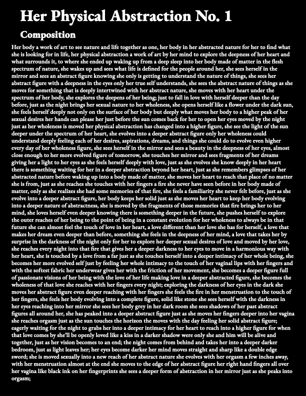 Intimate Lovesome Abstraction No. 1