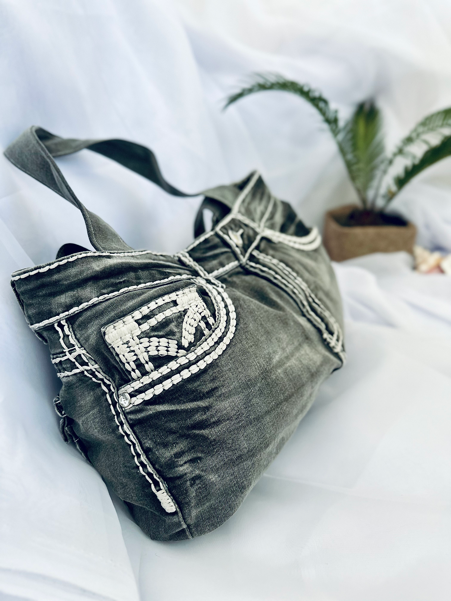 Sac en Jeans Gris