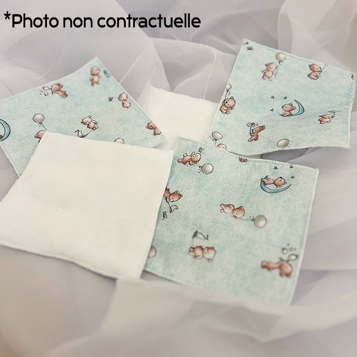 Lingettes lavables bébé Personnalisable