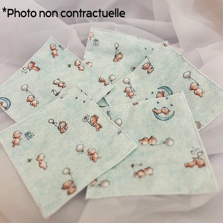 Lingettes lavables bébé Personnalisable