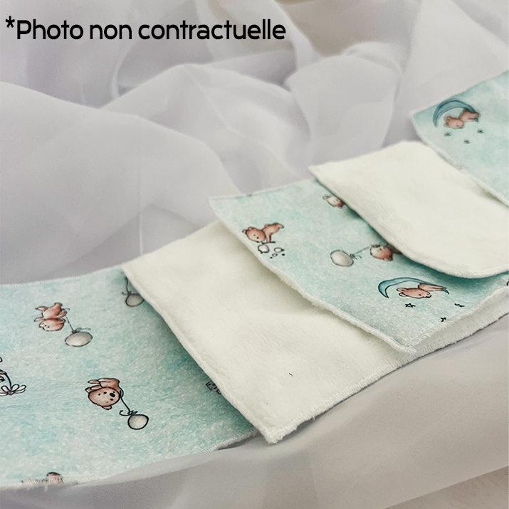 Lingettes lavables bébé Personnalisable