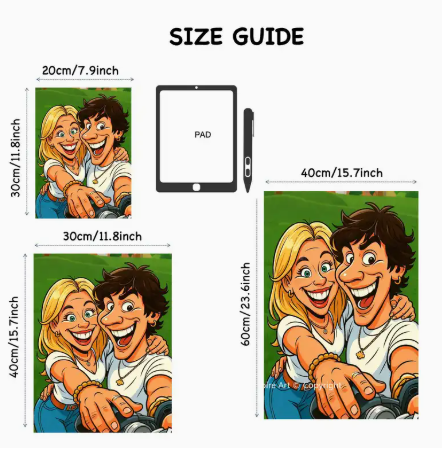 Personalisierte Cartoon-Portraits