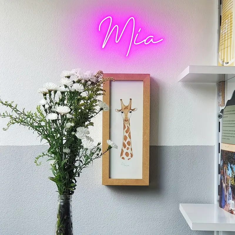 Neon Lichtschild personalisiert