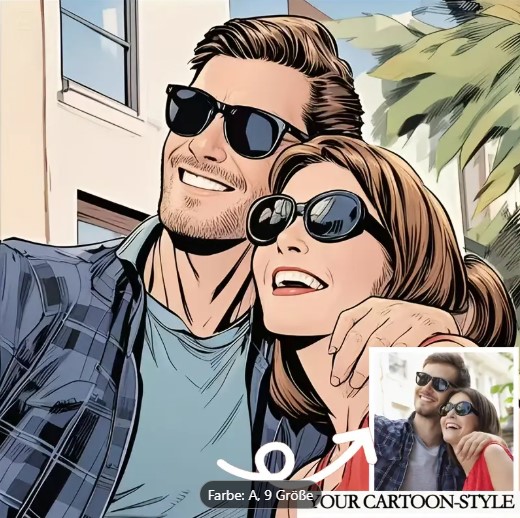 Personalisierte Cartoon-Portraits