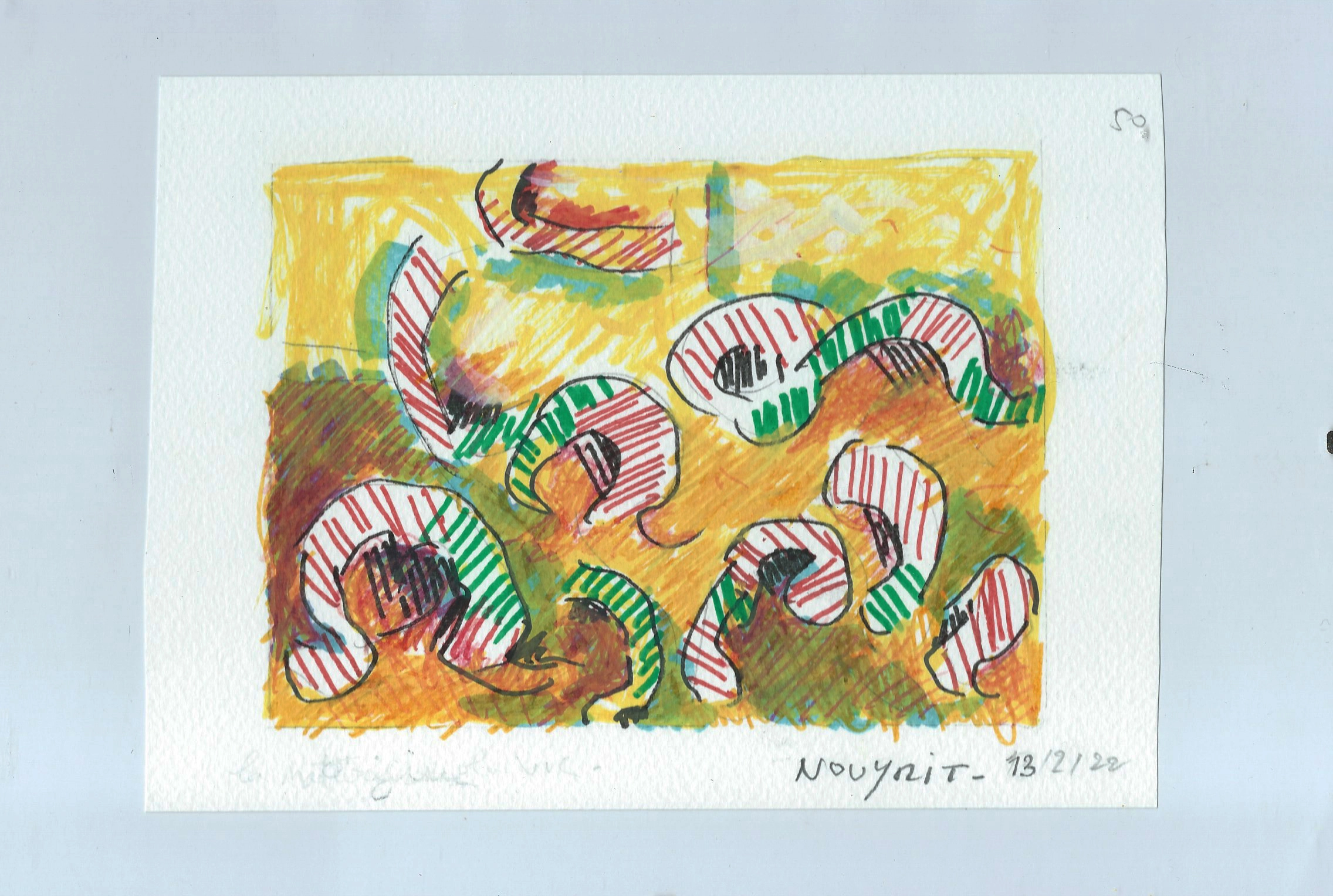 Rythmes en sous-bois - 15x20 cm