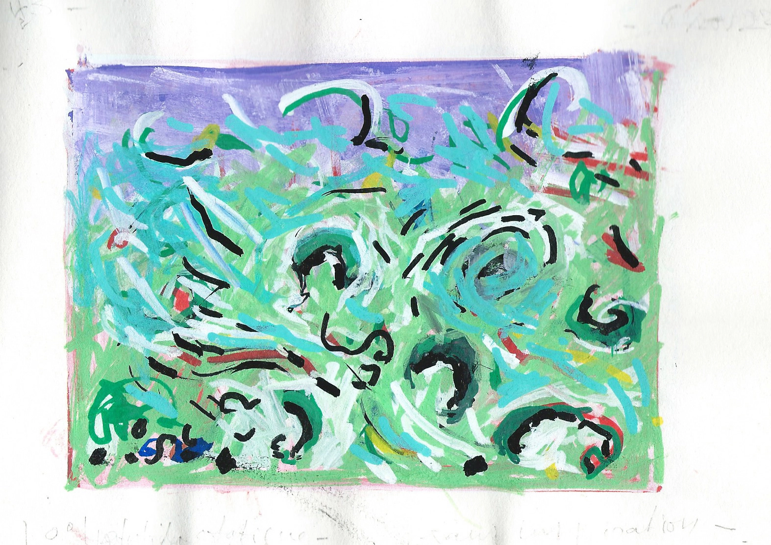 Tourbillon primitif - 15x20 cm