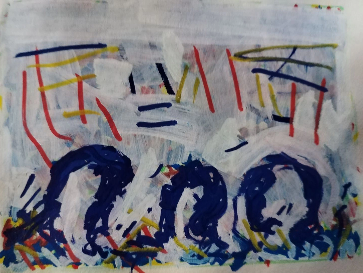 Abstraction en mouvement - 15x20 cm