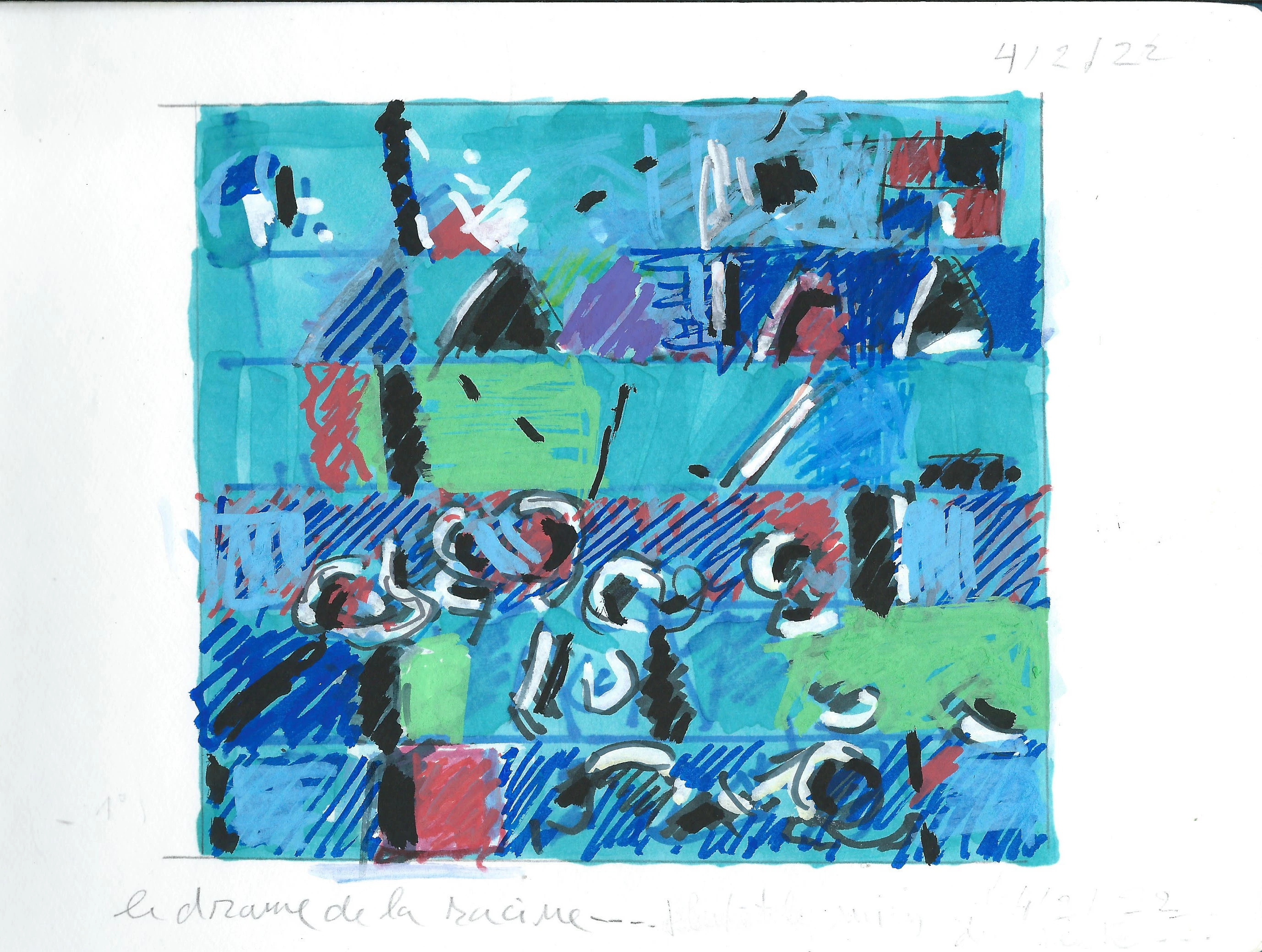 Le drame de la racine - 15x20 cm