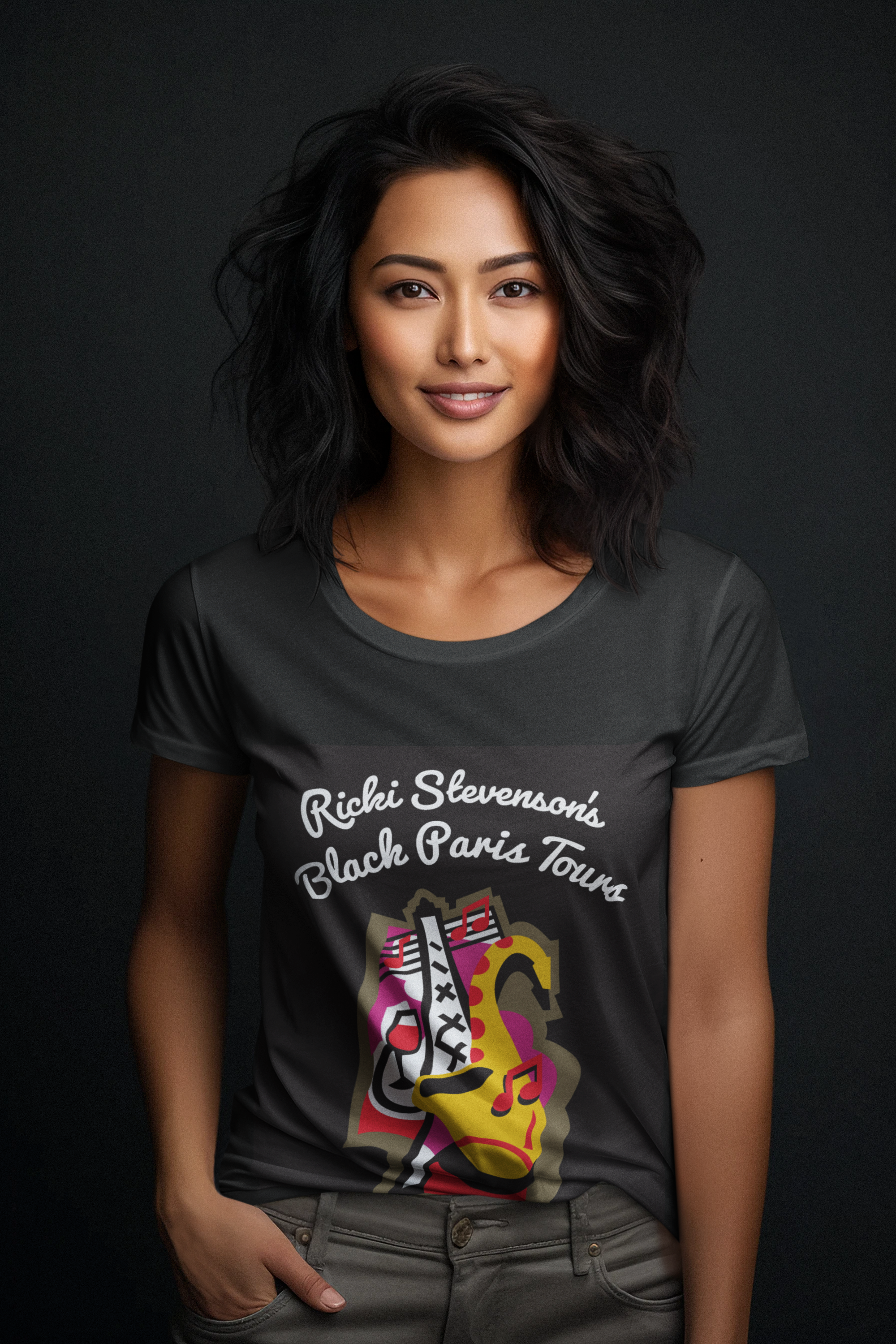 Official Black Paris Tours T-Shirt