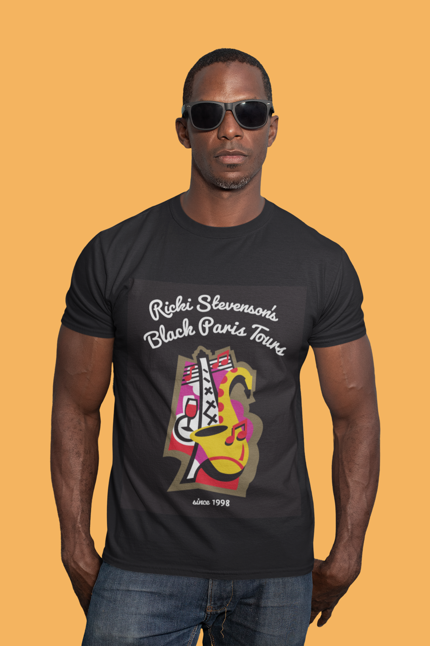 Official Black Paris Tours T-Shirt