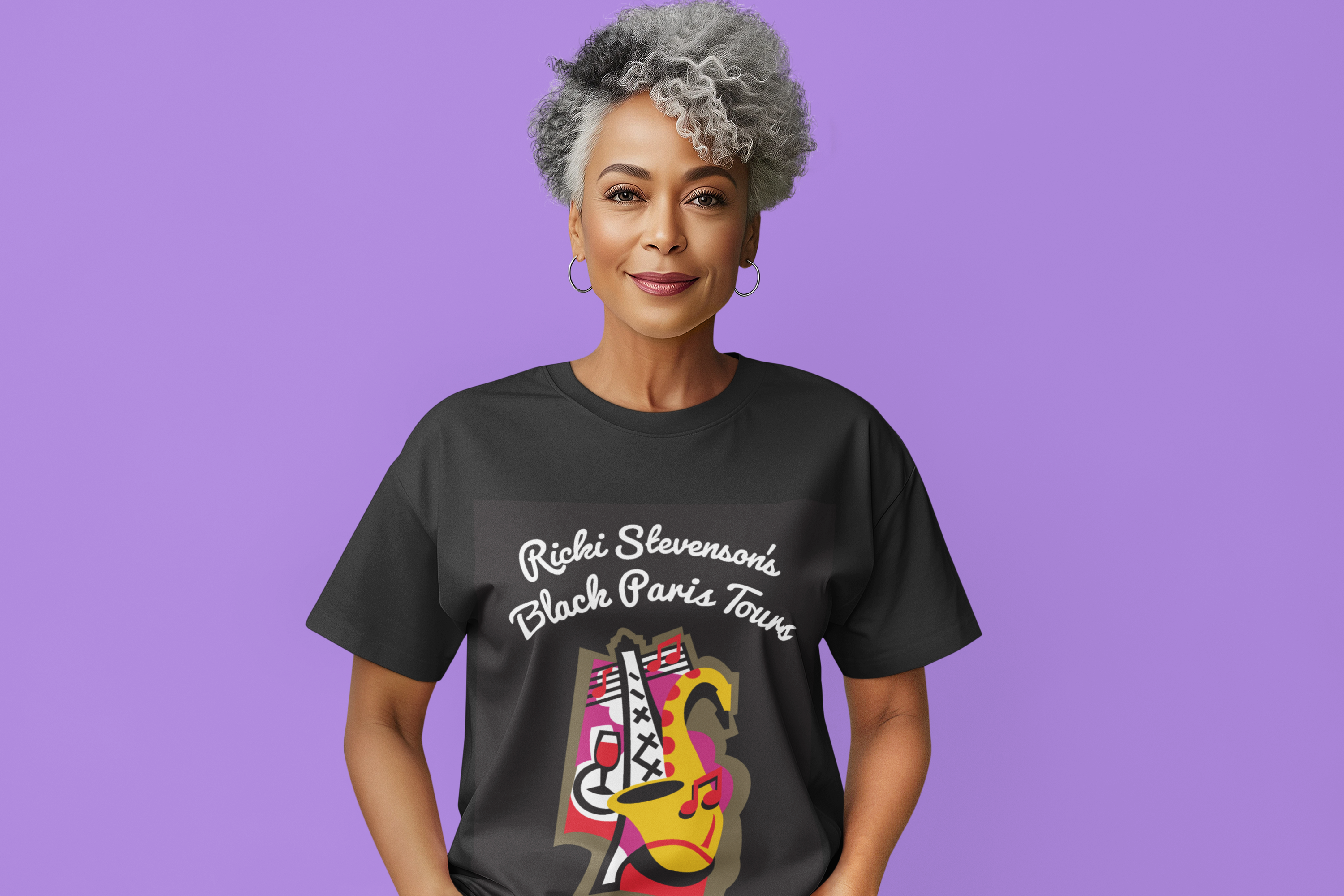 Official Black Paris Tours T-Shirt