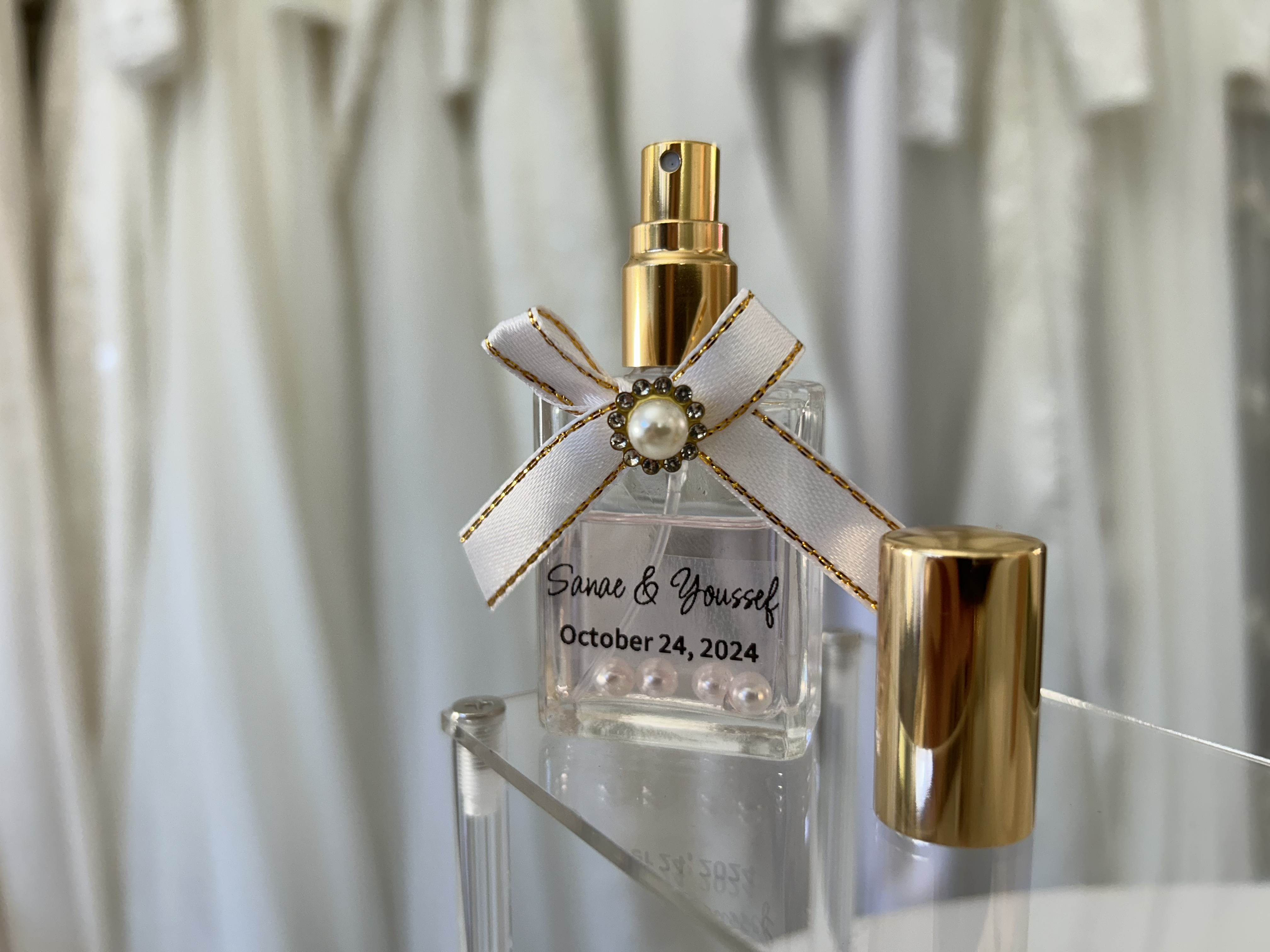 Élégant flacon de parfum personnalisé - Lot de 10