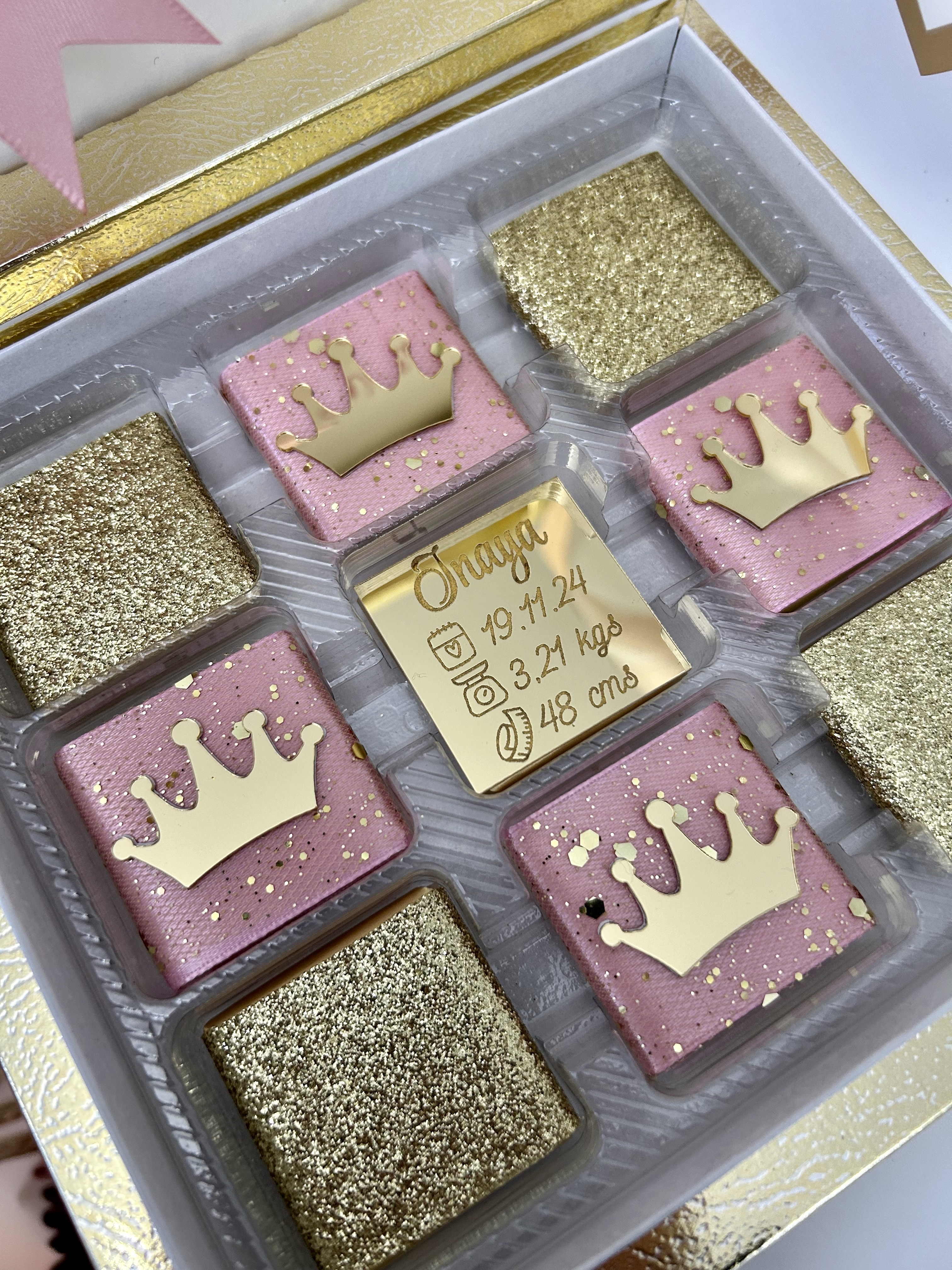 Coffret chocolats naissance