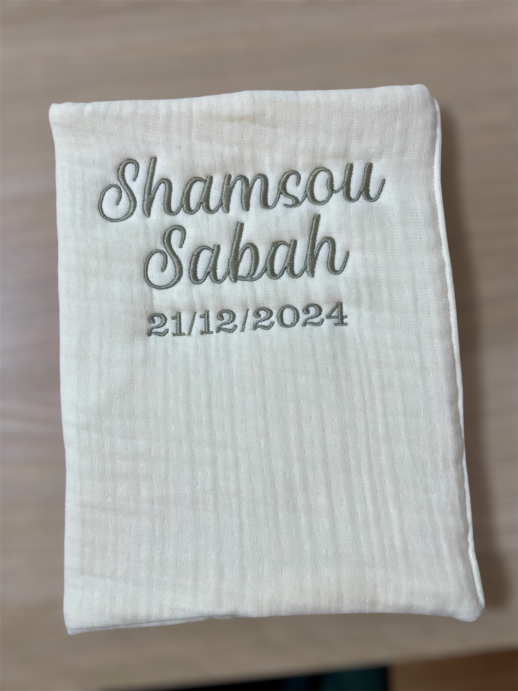 Protège Carnet de Santé Personnalisé en Tissu Jazz de Coton