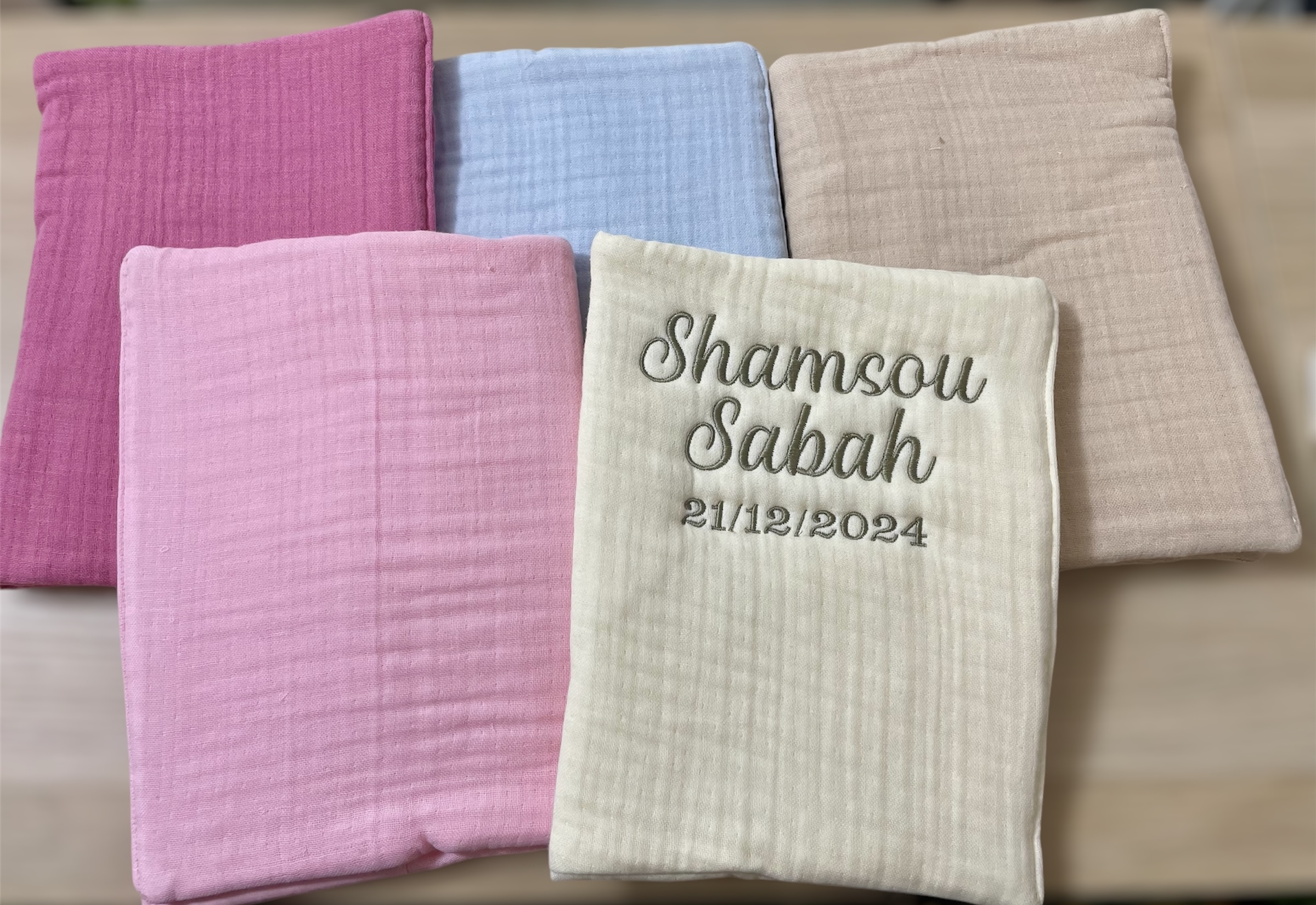 Protège Carnet de Santé Personnalisé en Tissu Jazz de Coton