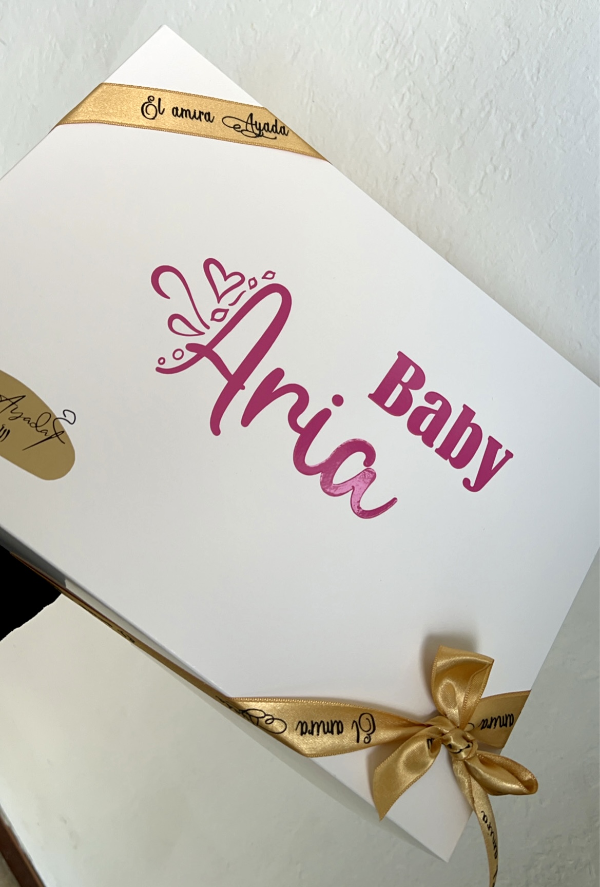 Boîte Cadeau Blanche Personnalisée