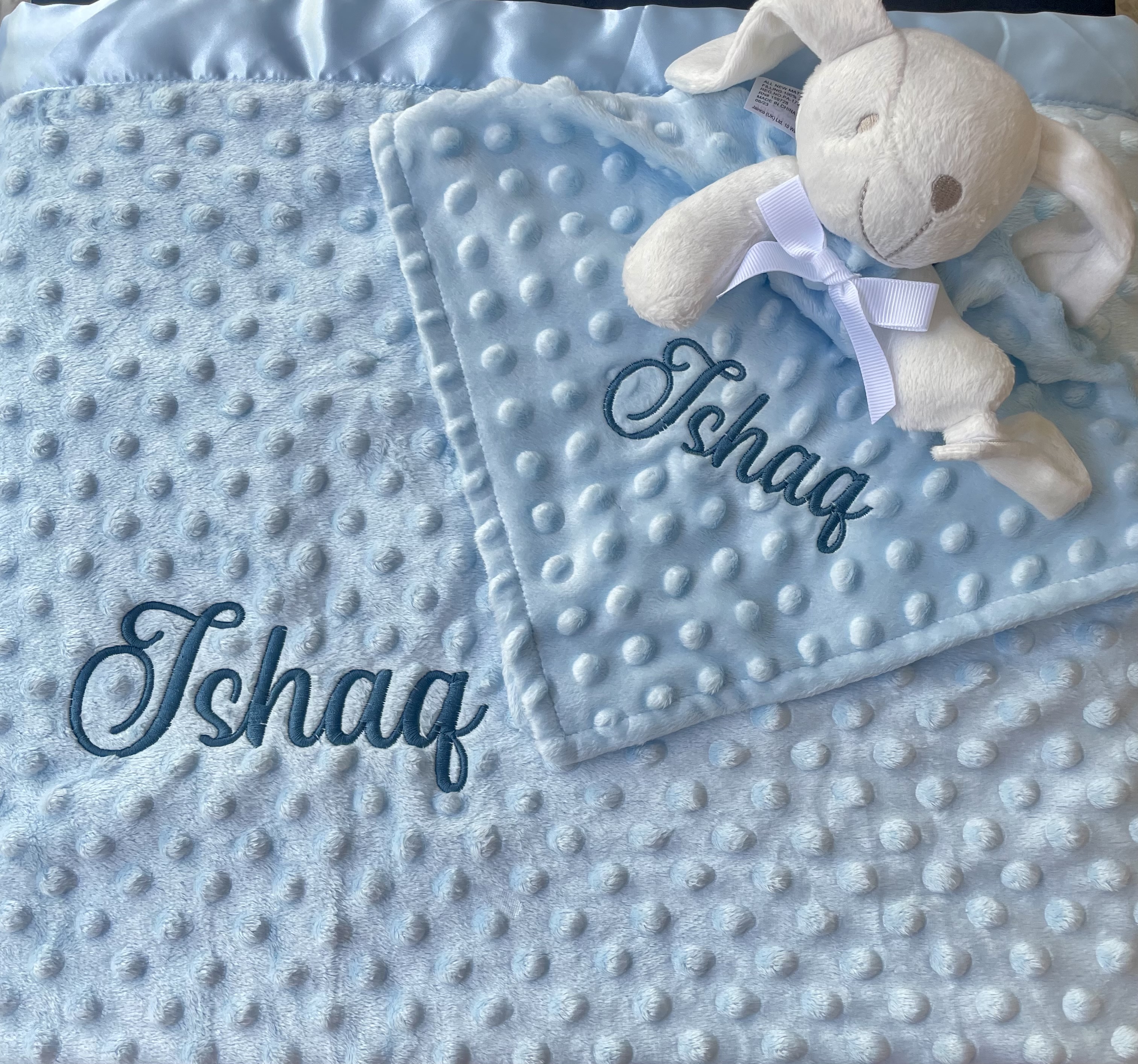 Coffret Naissance Personnalisé - Doudou & Plaid