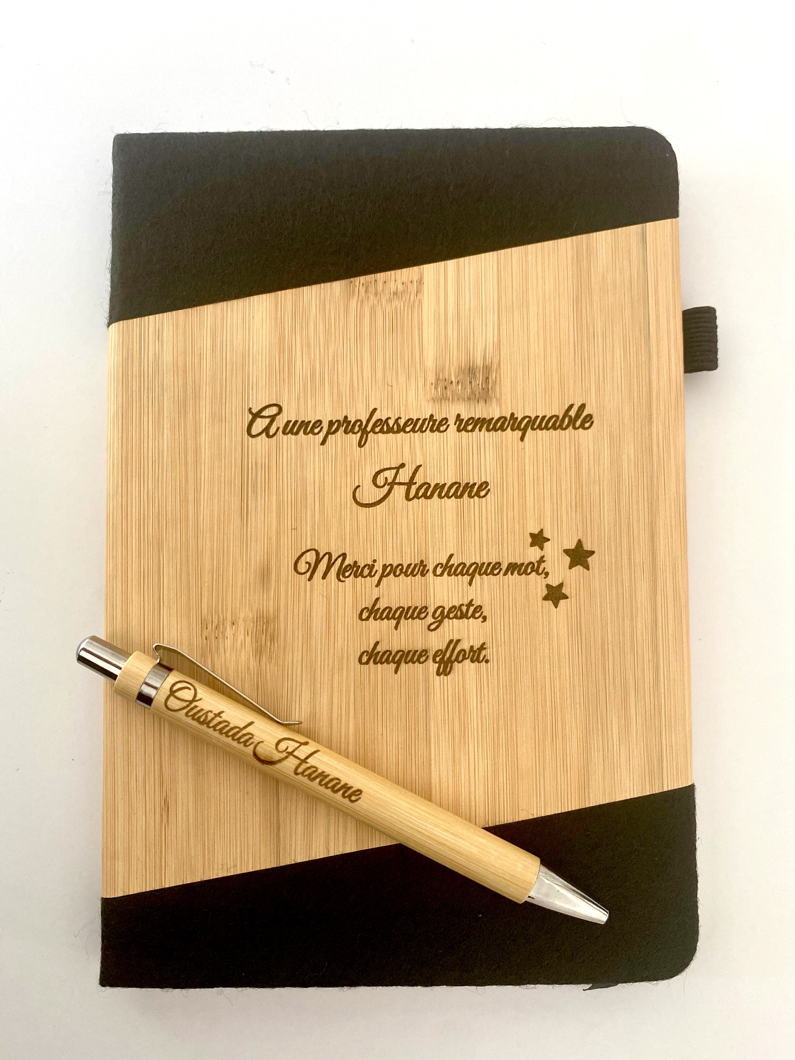 Carnet Prestige à couverture bois
