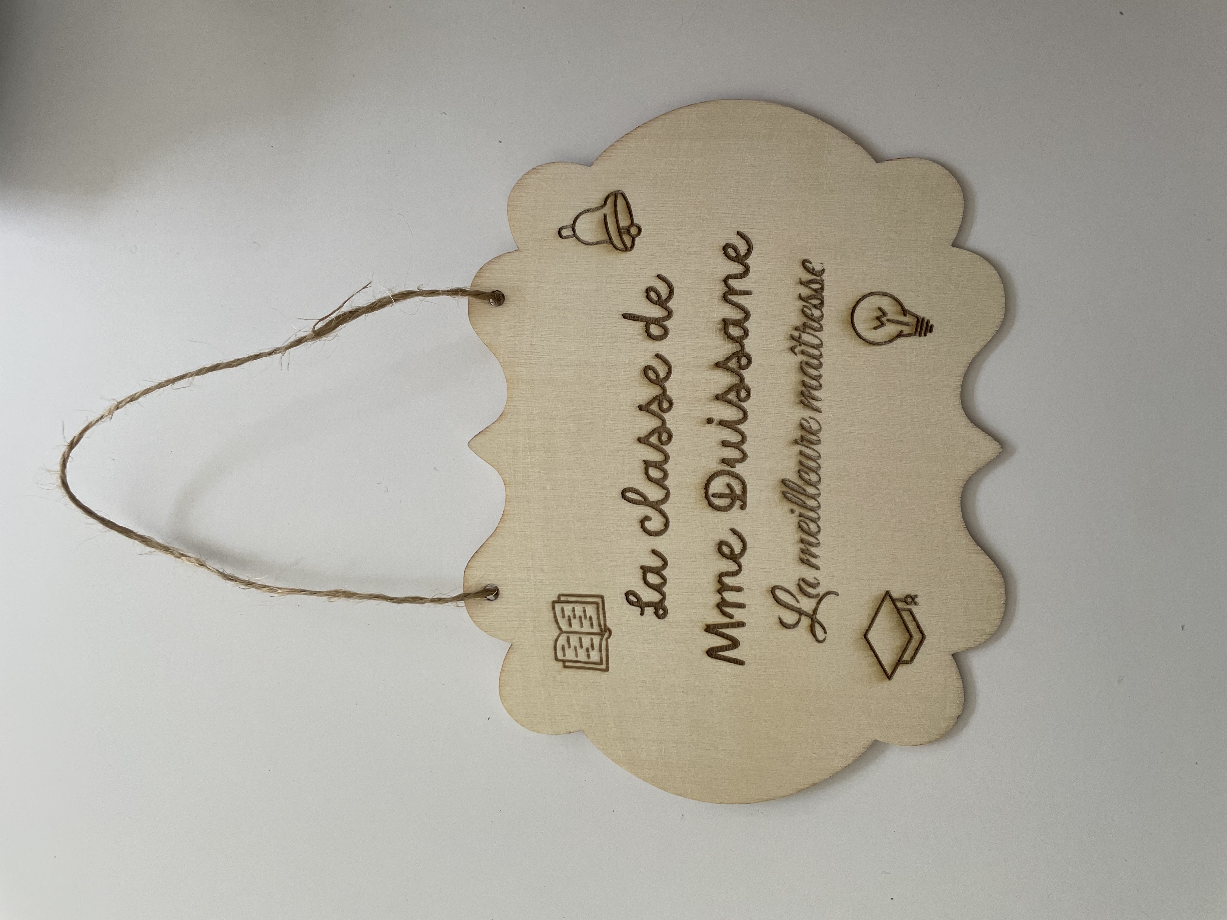 Plaque personnalisée